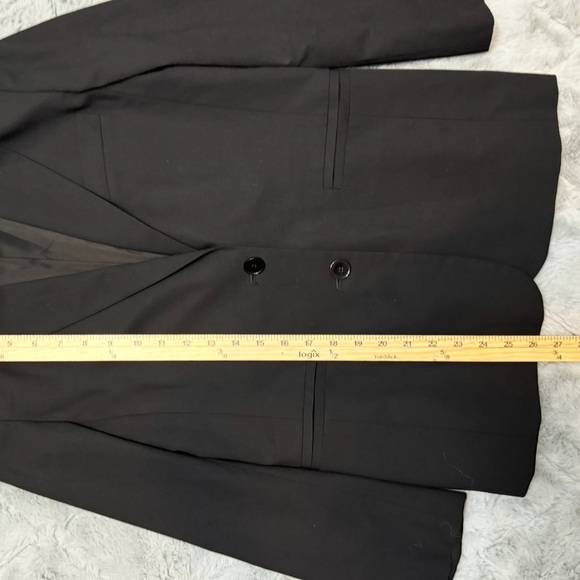 Joseph Paris Black Tailored Blazer Wool Blend Italy Minimalist Size 38 US 6 - Picture 14 of 14